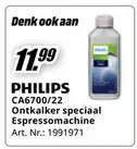 Promotie: Ontkalker speciaal Espressomachine