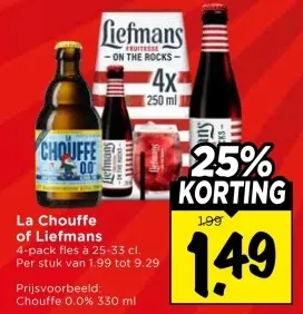 Aanbieding: La Chouffe of Liefmans