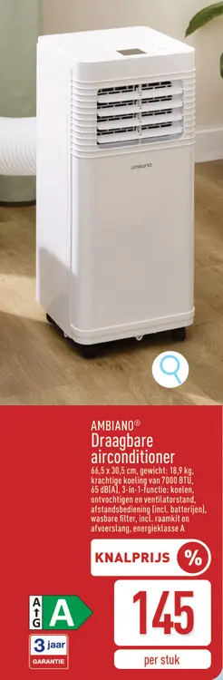 Promotie: Draagbare airconditioner