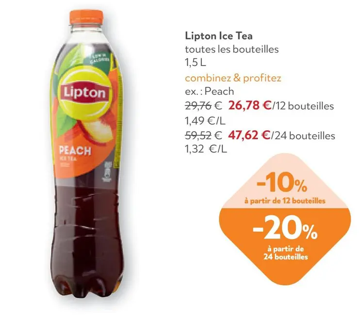 Offre: Lipton Ice Tea Peach