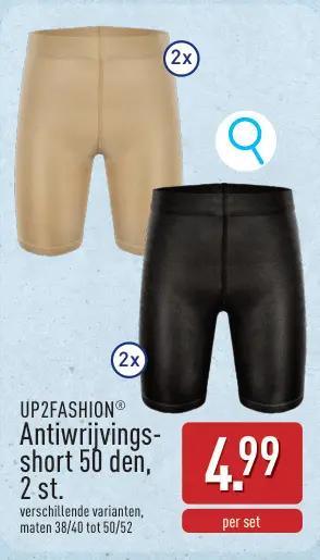 Promotie: Antiwrijvings-short 50 den