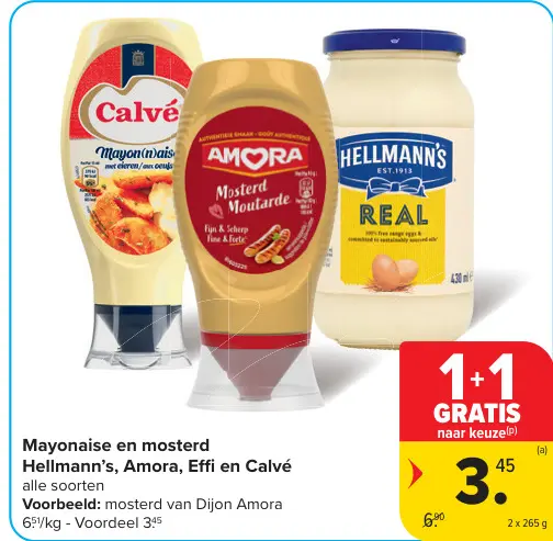 Promotie: Mayonaise en mosterd