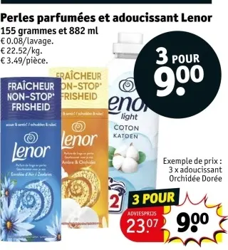 Offre: Perles parfumées et adoucissant