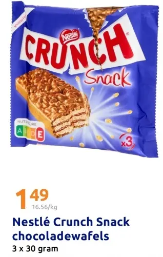 Promotie: Crunch Snack chocoladewafels