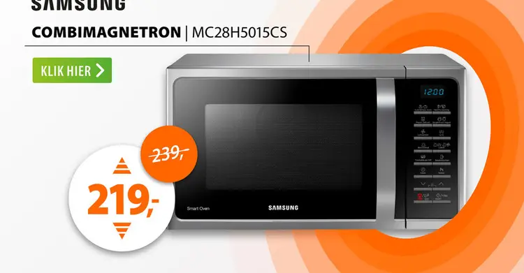 Aanbieding: Samsung MC28H5015CS Zilver
