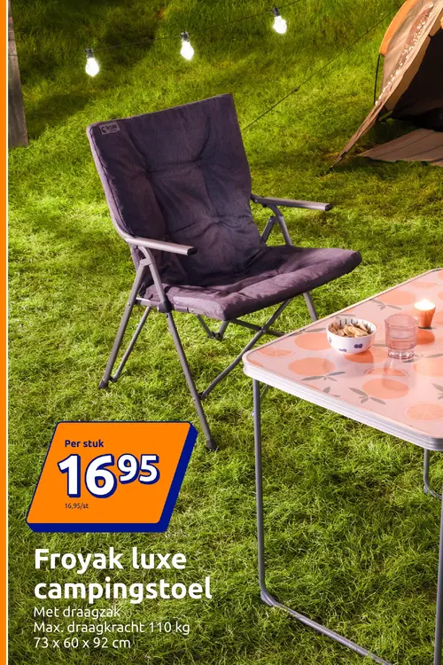 Promotie: luxe campingstoel