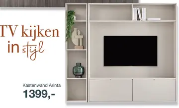 Aanbieding: Kastenwand Arinta