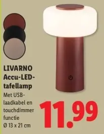 Aanbieding: Accu-LED-tafellamp