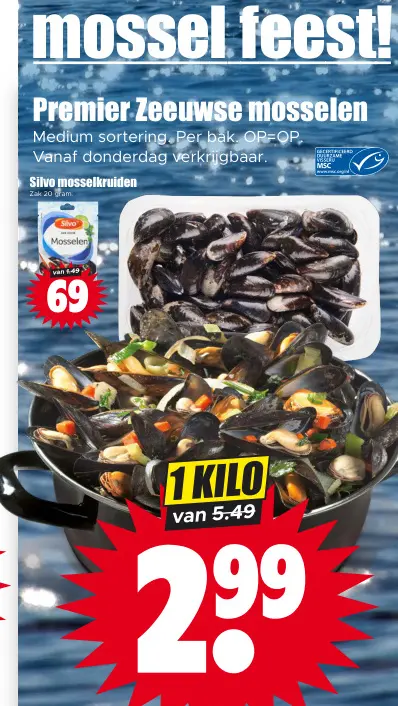 Aanbieding: Zeeuwse mosselen