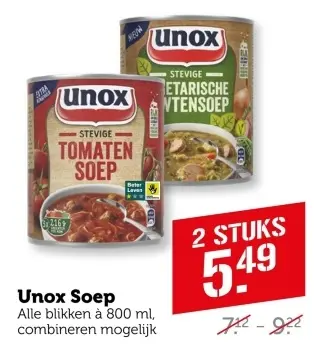 Aanbieding: Unox Soep