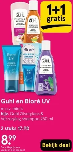 Aanbieding: Guhl en Bioré UV