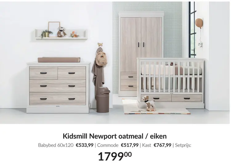 Aanbieding: Newport oatmeal / eiken