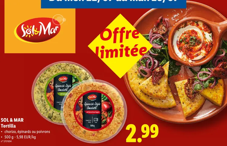 Offre: Tortilla