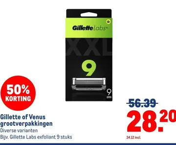 Aanbieding: Gillette of Venus grootverpakkingen