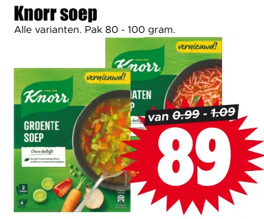 Aanbieding: Knorr soep