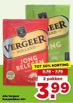 Aanbieding: Alle Vergeer Kaasplakken 48+
