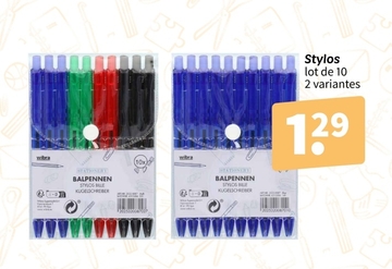 Offre: Stylos