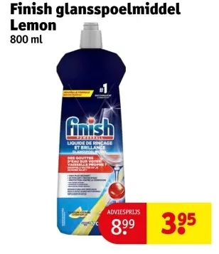 Aanbieding: Finish glansspoelmiddel Lemon