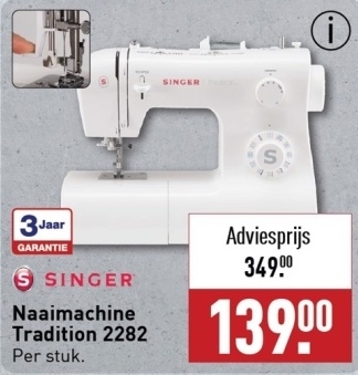 Aanbieding: SINGER Naaimachine Tradition 2282