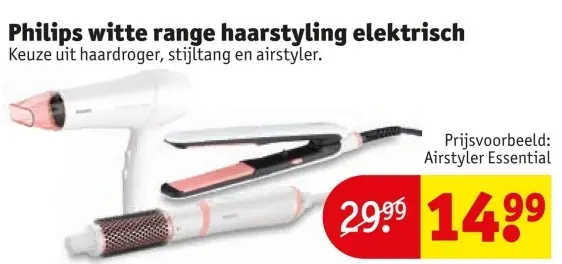 Aanbieding: witte range haarstyling elektrisch