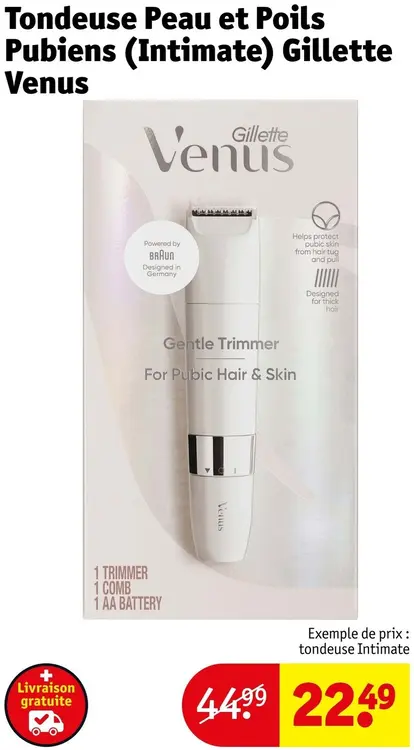 Offre: Tondeuse Peau et Poils Pubiens (Intimate)