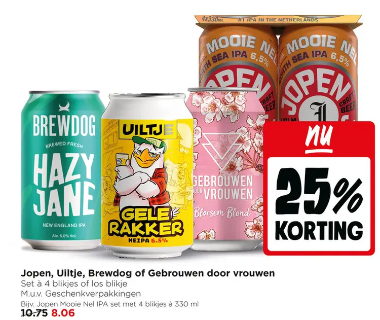 Aanbieding: Jopen, Uiltje, Brewdog of Gebrouwen door vrou