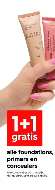 Aanbieding: Foundations, primers en concealers