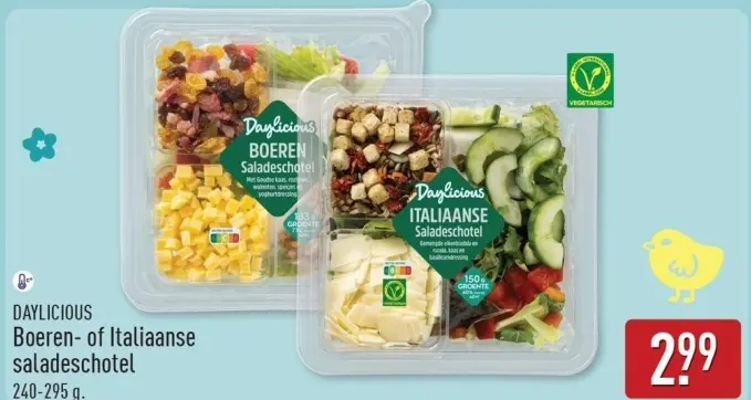 Aanbieding: Boeren- of Italiaanse saladeschotel