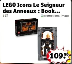 Offre: LEGO Icons Le Seigneur des Anneaux : Book...
