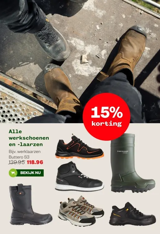Aanbieding: werkschoenen en -laarzen