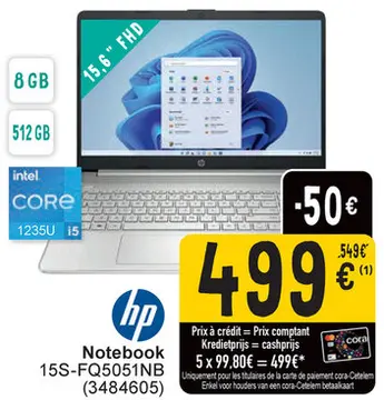 Offre: Notebook 15S-FQ5051NB