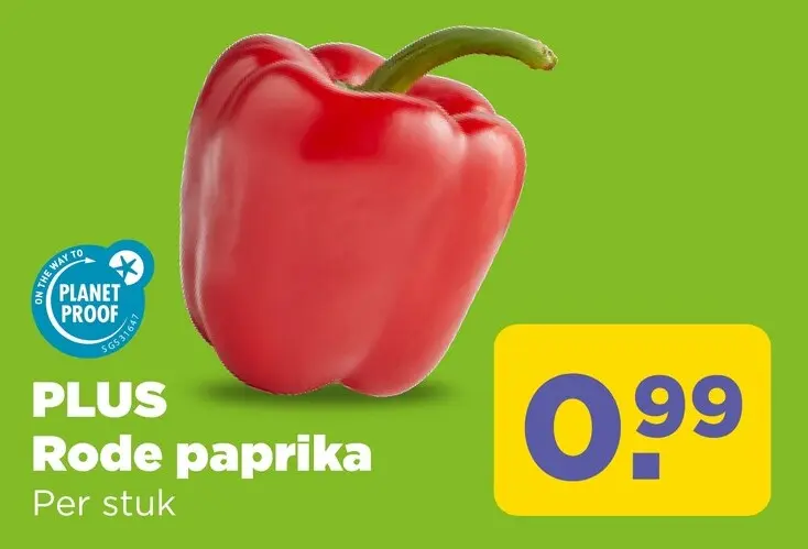 Aanbieding: Rode paprika