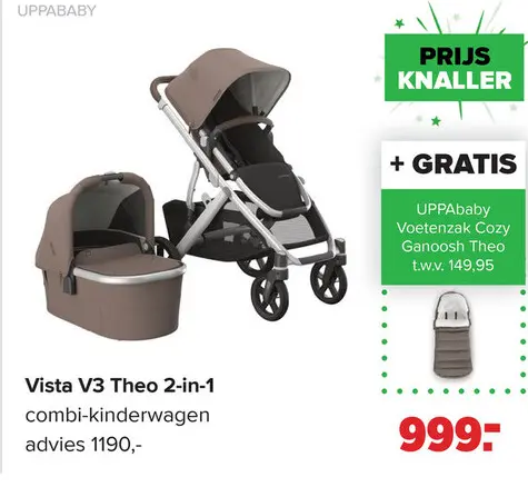 Aanbieding: Vista V3 Theo 2-in-1 combi-kinderwagen