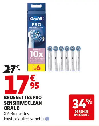 Promotie: Brossettes pro sensitive clean