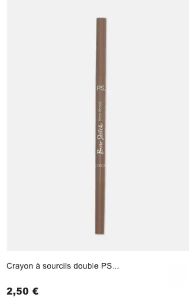 Offre: Crayon à sourcils double