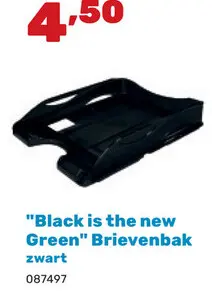 Aanbieding: "Black is the new Green" Brievenbak
