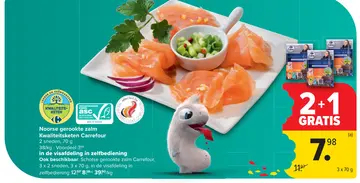 Aanbieding: Noorse gerookte zalm Kwaliteitsketen Carrefour
