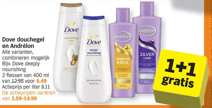Promotie: douchegel en Andrélon