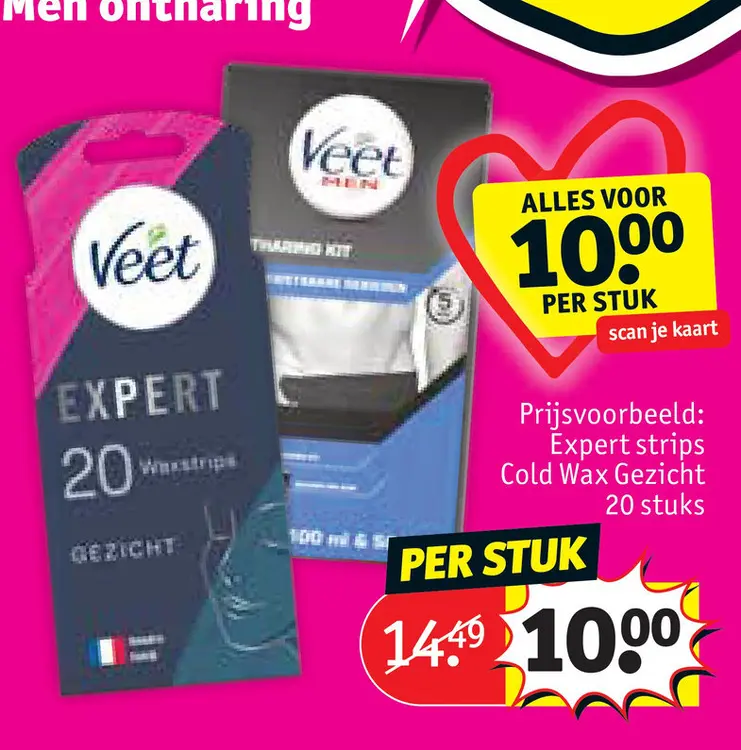 Promotie: Expert strips Cold Wax Gezicht