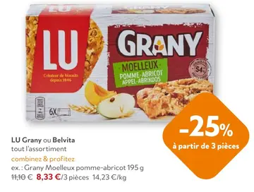 Offre: LU Grany ou Belvita