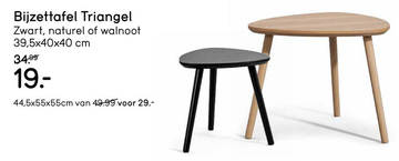 Aanbieding: Bijzettafel Triangel