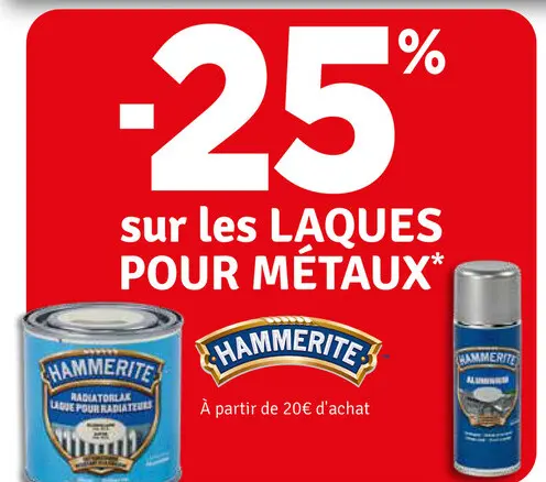 Offre: Laques pour métaux