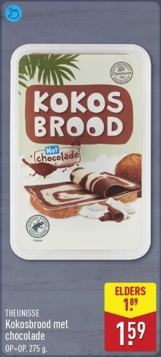 Aanbieding: Kokosbrood met chocolade