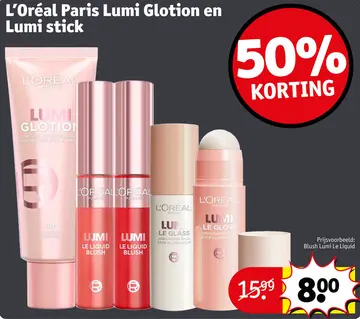 Aanbieding: L'Oréal Paris Lumi Glotion en Lumi stick