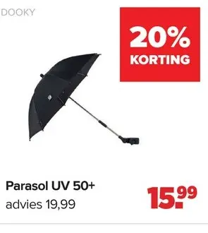 Promotie: Parasol UV 50+ voor de kinderwagen