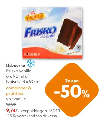Promotie: Frisko vanille