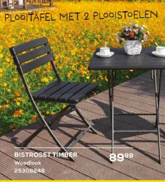 Aanbieding: Bistroset timber