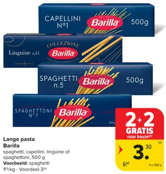 Aanbieding: Lange pasta
