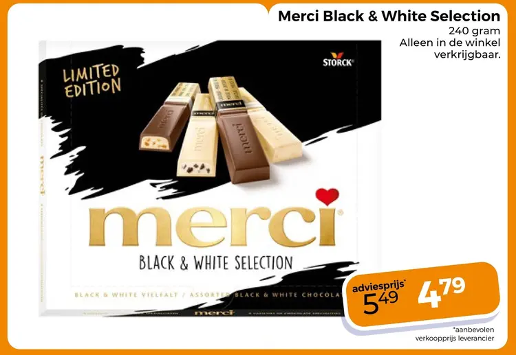 Aanbieding: Merci Black & White Selection
