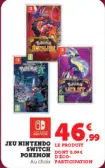 Offre: Jeu NINTENDO switch POKEMON